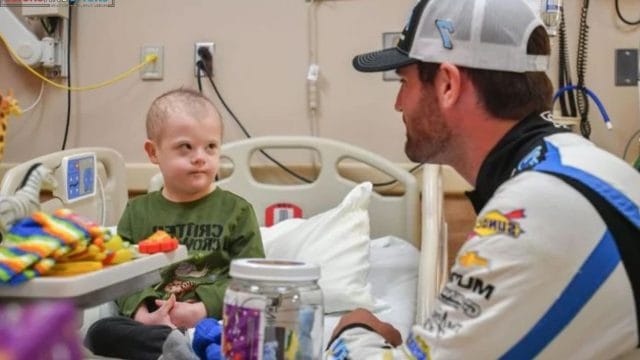Corey LaJoie Visit to Children Hospital