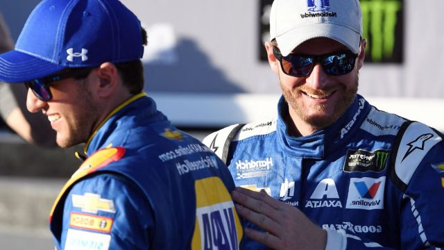 Chase Elliott and Kenny Wallace