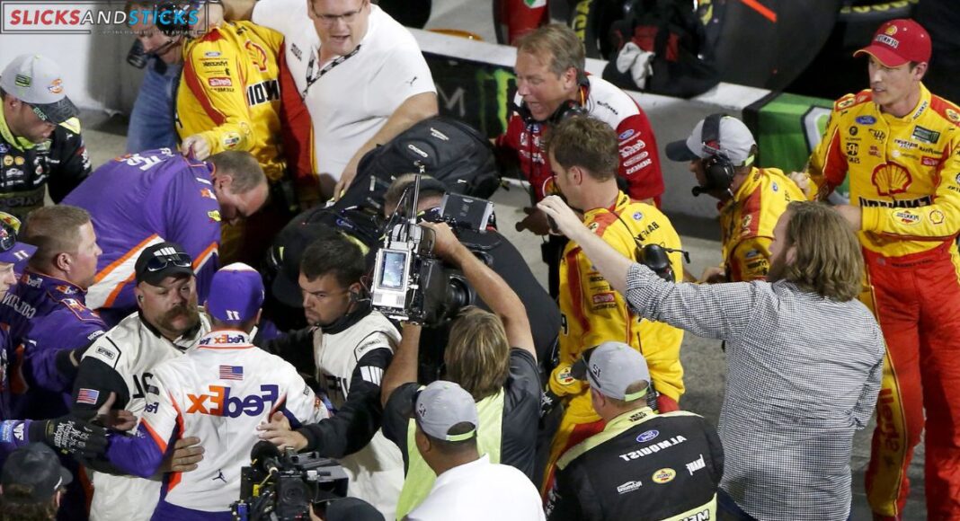 Denny Hamlin Clash with Joey Logano