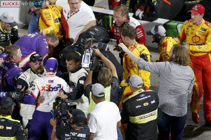 Denny Hamlin Clash with Joey Logano