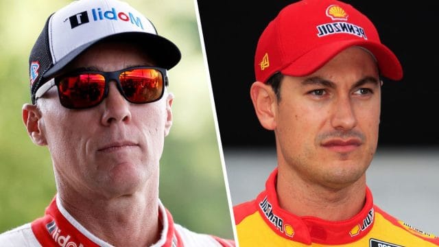 Joey Logano and Kevin Harvick (2)