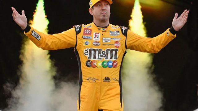 Byron Busch And NASCAR Stars Wrestle (2)