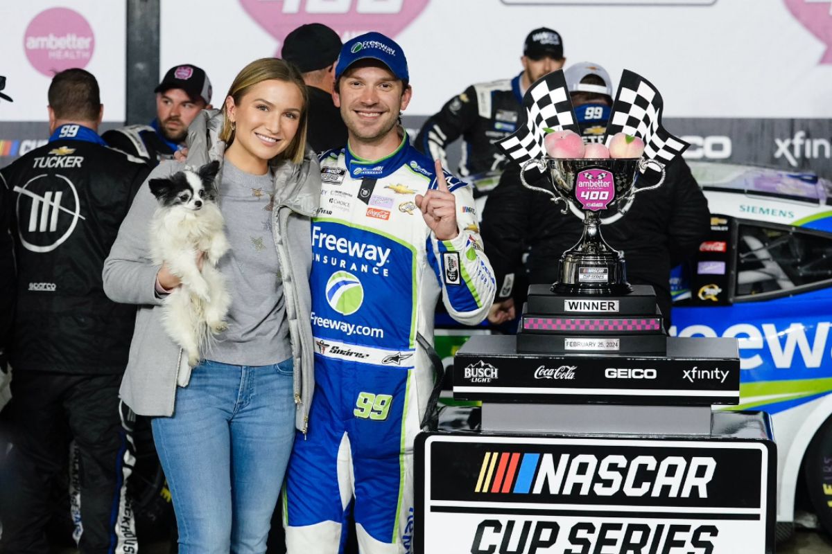 Daniel Suarez Fiancee Clashes With Bubba Wallace