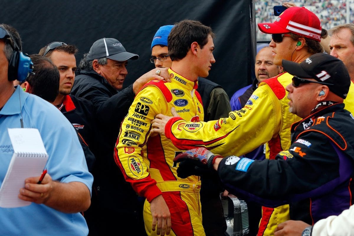 Joey Logano Denny Hamlin Heartbreak (2)