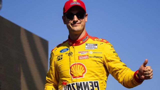 Logano and Gibbs Post-Race Exchange (5)