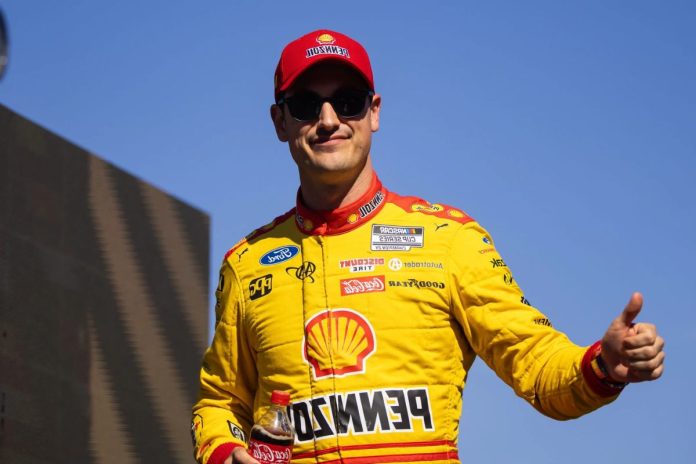 Logano and Gibbs Post-Race Exchange (5)
