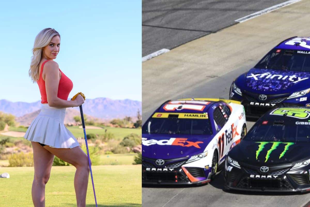 Paige Spiranac Bold NASCAR Tease (1)