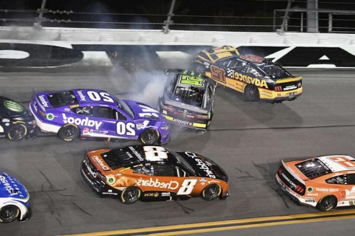 Ryan Preece Crash Sparks Daytona Speedway (2)