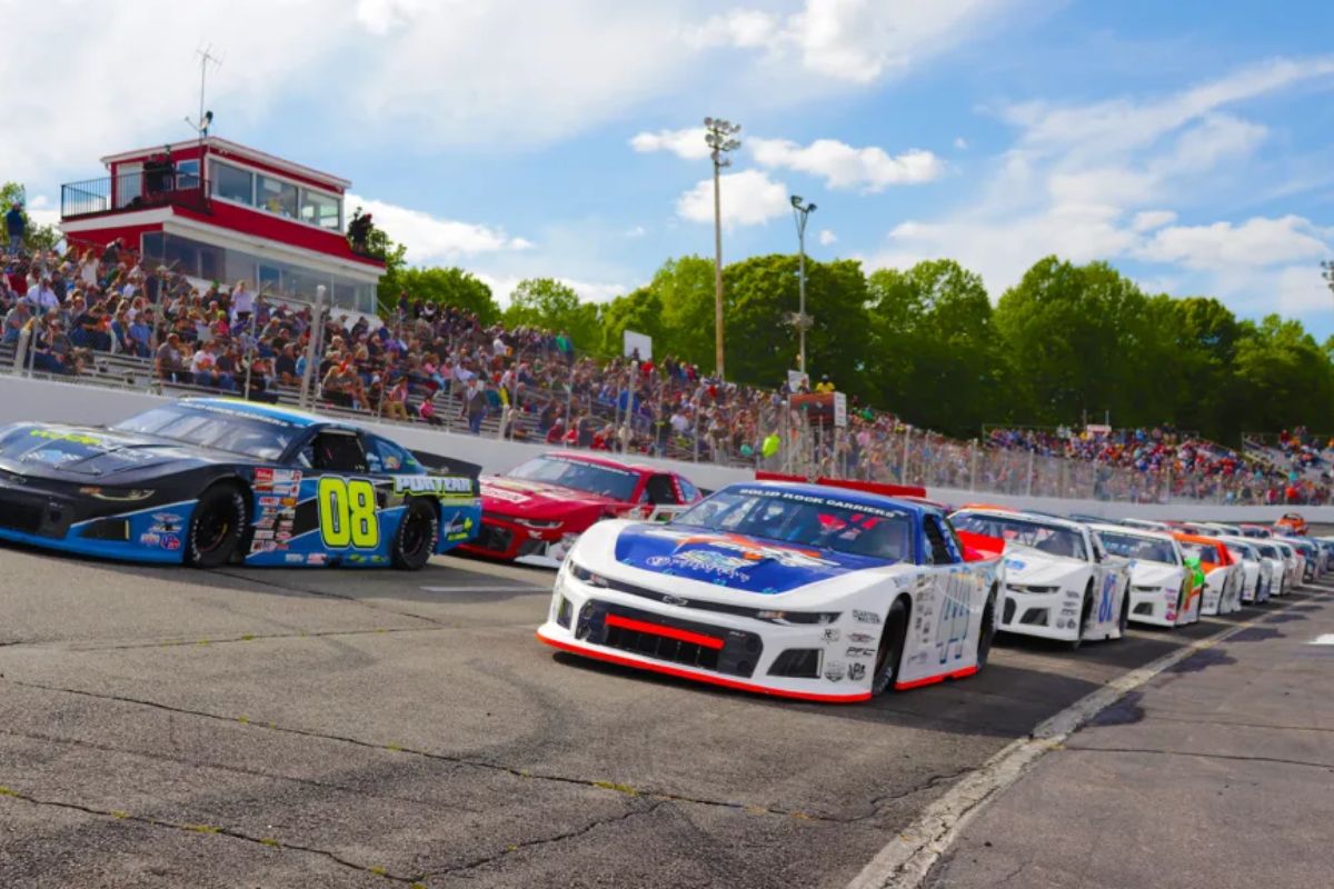 Dale Jr's Late Models Hit by Rain (1)