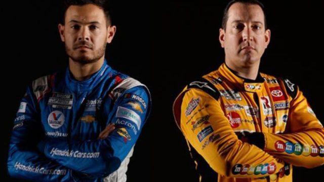 Kyle Larson Vs Kyle Busch (3)