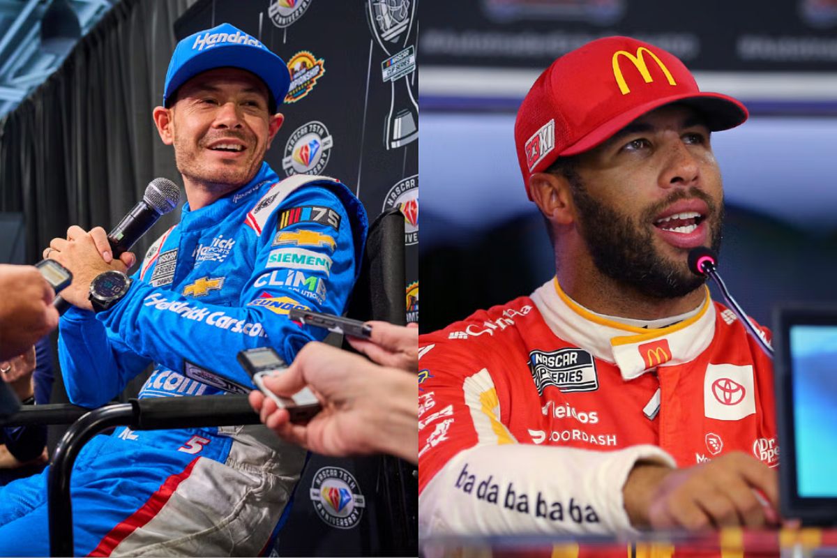 Bubba Wallace Teases Kyle Larson (2)