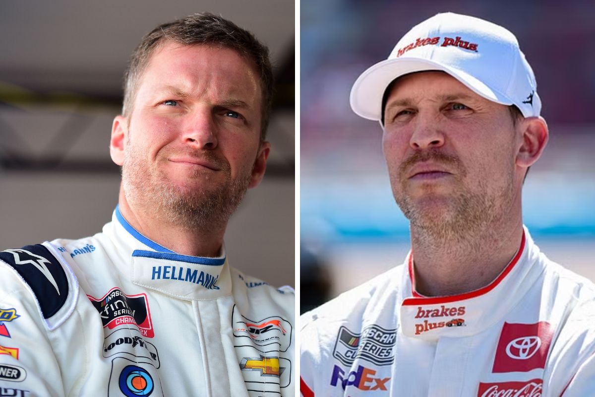 Dale Jr. Joins Hamlin's Pylon Protest (1)