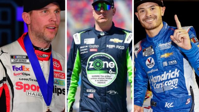 Denny Hamlin Silences Busch and Larson