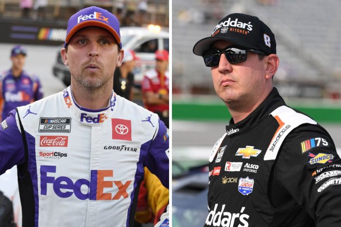 Denny Hamlin Vs Kyle Busch (2)