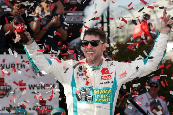 Denny Hamlin Silences Busch and Larson 1