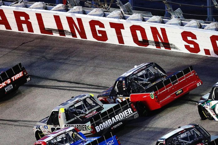 Truck Series Driver Standing Post Darlington