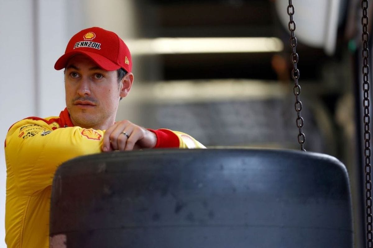 Denny Hamlin Reacts to Logano's Middle Finger 2