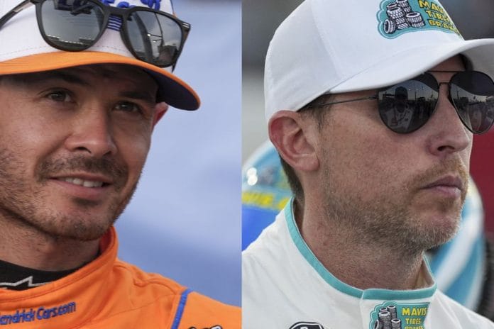Larson and Hamlin Clash 1