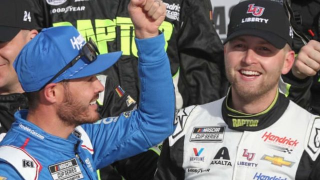 William Byron Stops Chasing Larson