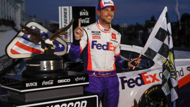 Denny Hamlin’s Dance Moves Earn Jeff Gordon’s High-Five 1