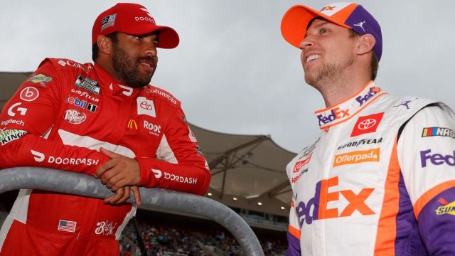 Denny Hamlin Takes a Jab at Bubba Wallace