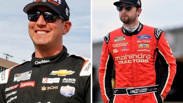 Kyle Busch Moves Chase Briscoe Out of the Way