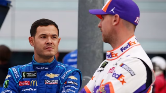 Kyle Larson and Denny Hamlin Face Off in Kansas 2