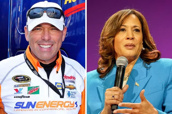 NASCAR Spotter Slams VP Kamala Harris