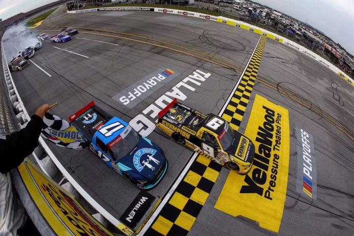 Kyle Larson Reacts to Talladega Madness 3