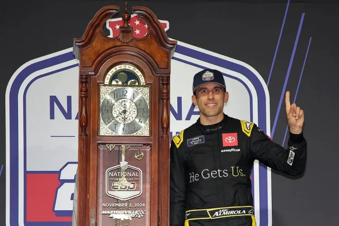 Aric Almirola Wins National Debt Relief 250