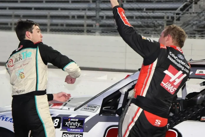 Cole Custer Gets Fiery Revenge on Chandler Smith