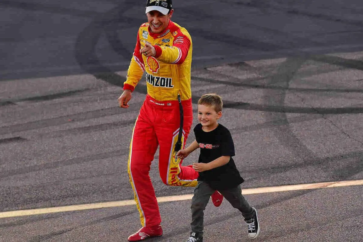 Joey Logano Shares Heartfelt Moment With Son Hudson