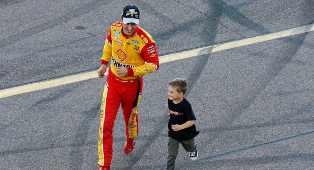 Joey Logano Shares Heartfelt Moment With Son Hudson
