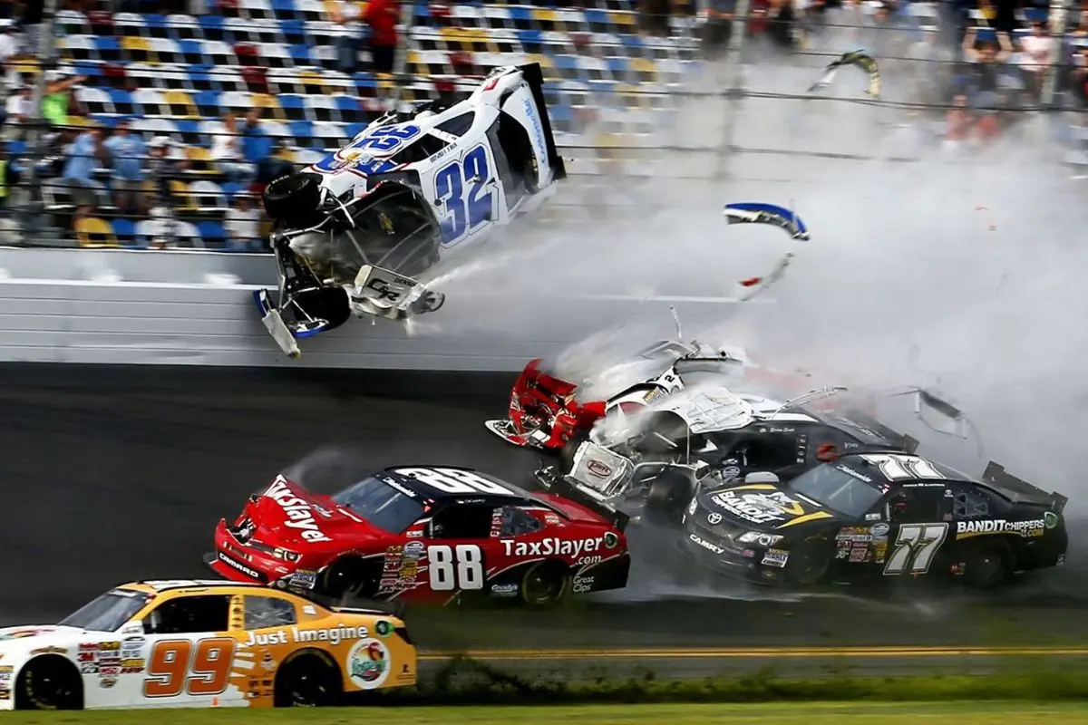 NASCAR Driver Barely Escapes Fiery Daytona Crash