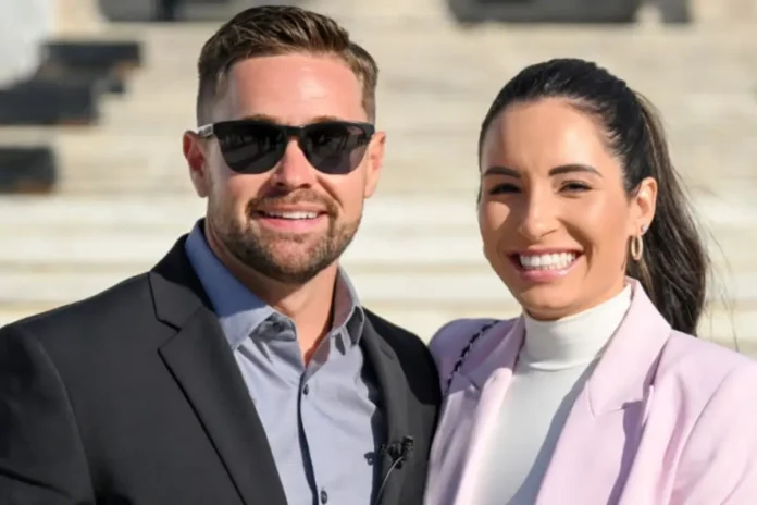 Ricky Stenhouse Jr and His Wife Enjoy Football Game