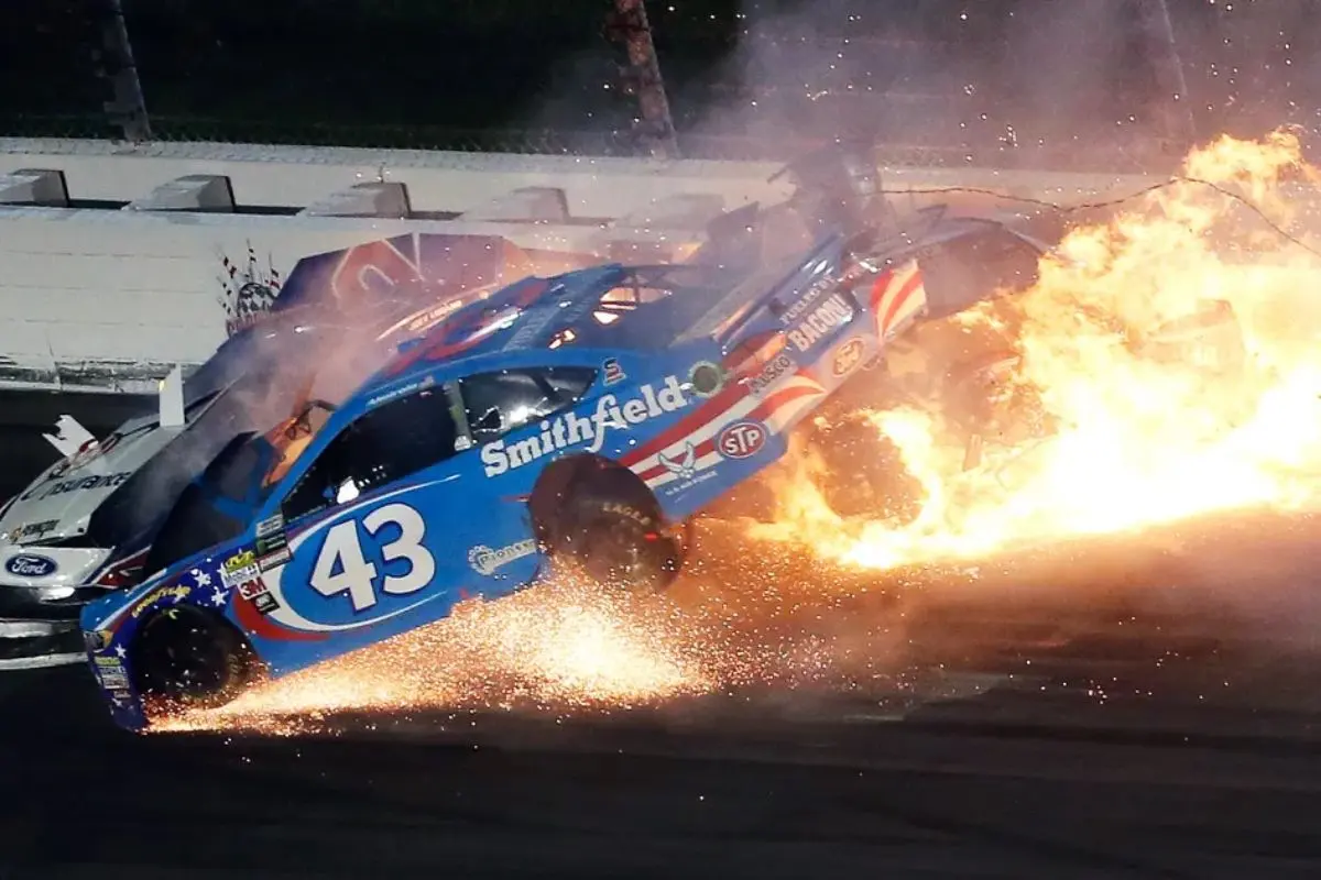Aric Almirola's Car Crash 