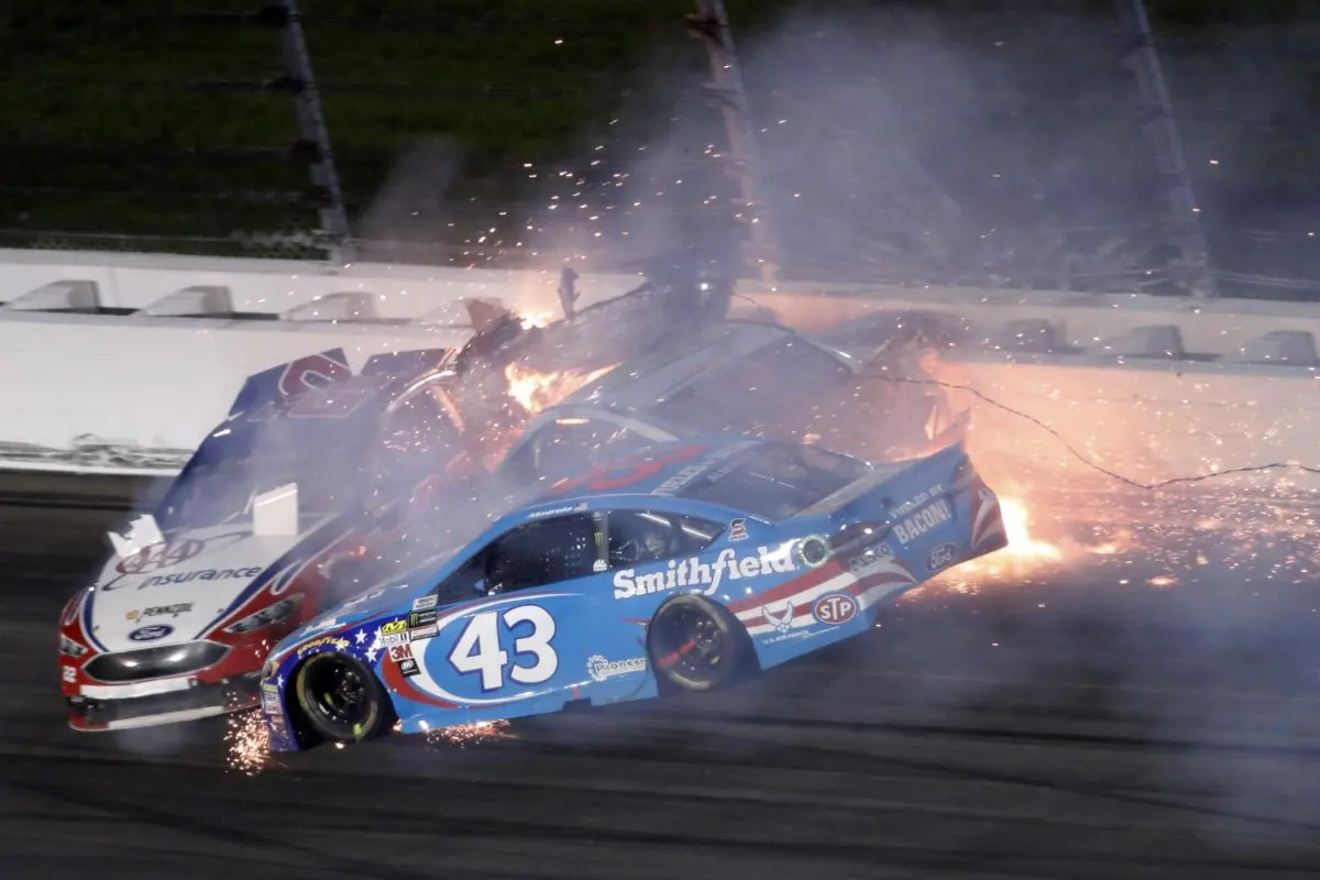 Aric Almirola's Car Crash 2