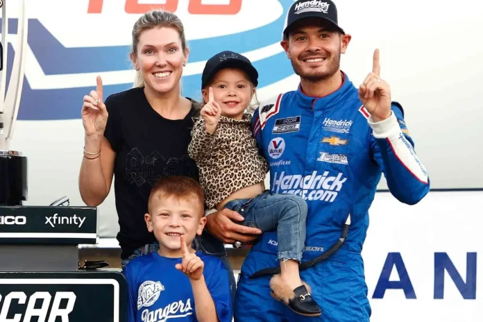 Why Kyle Larson's Wife Stayed Behind