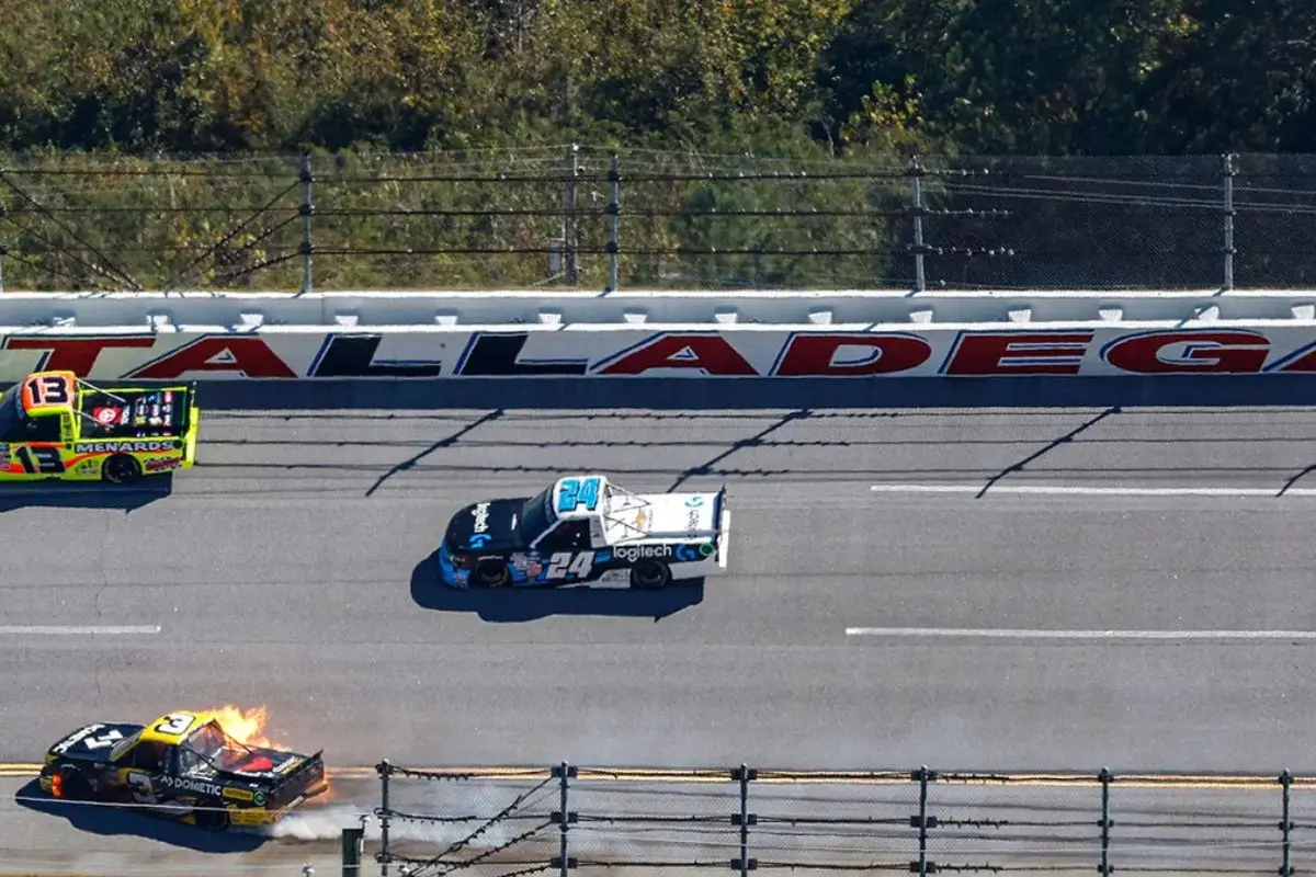 NASCAR Driver’s Near-Fatal Fire Crash 