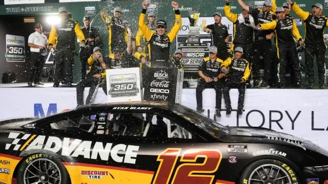 Ryan Blaney's Victory Lane Celebration Turns Hilarious