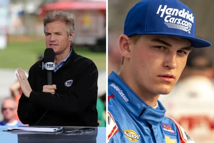 Kenny Wallace Celebrates After Corey Day's Signing