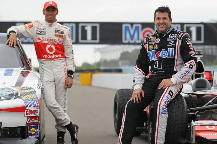 Tony Stewart and Lewis Hamilton 'Swap Jobs'