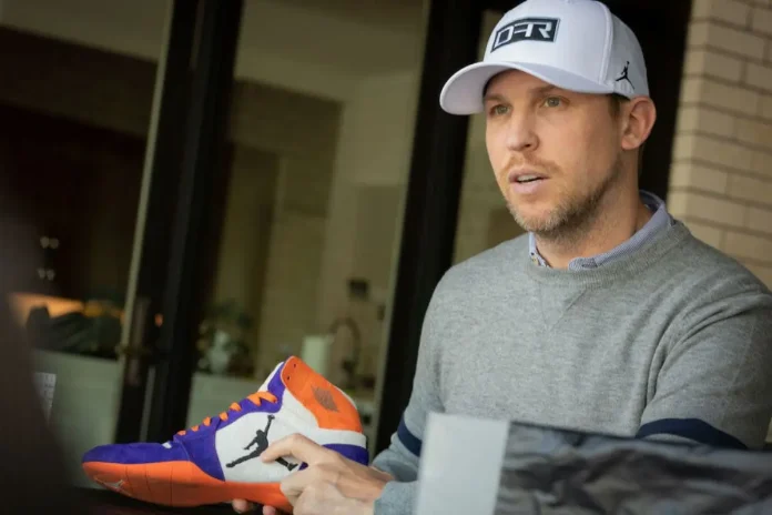 Denny Hamlin Shows Off 'Unbannable' Air Jordan 1s