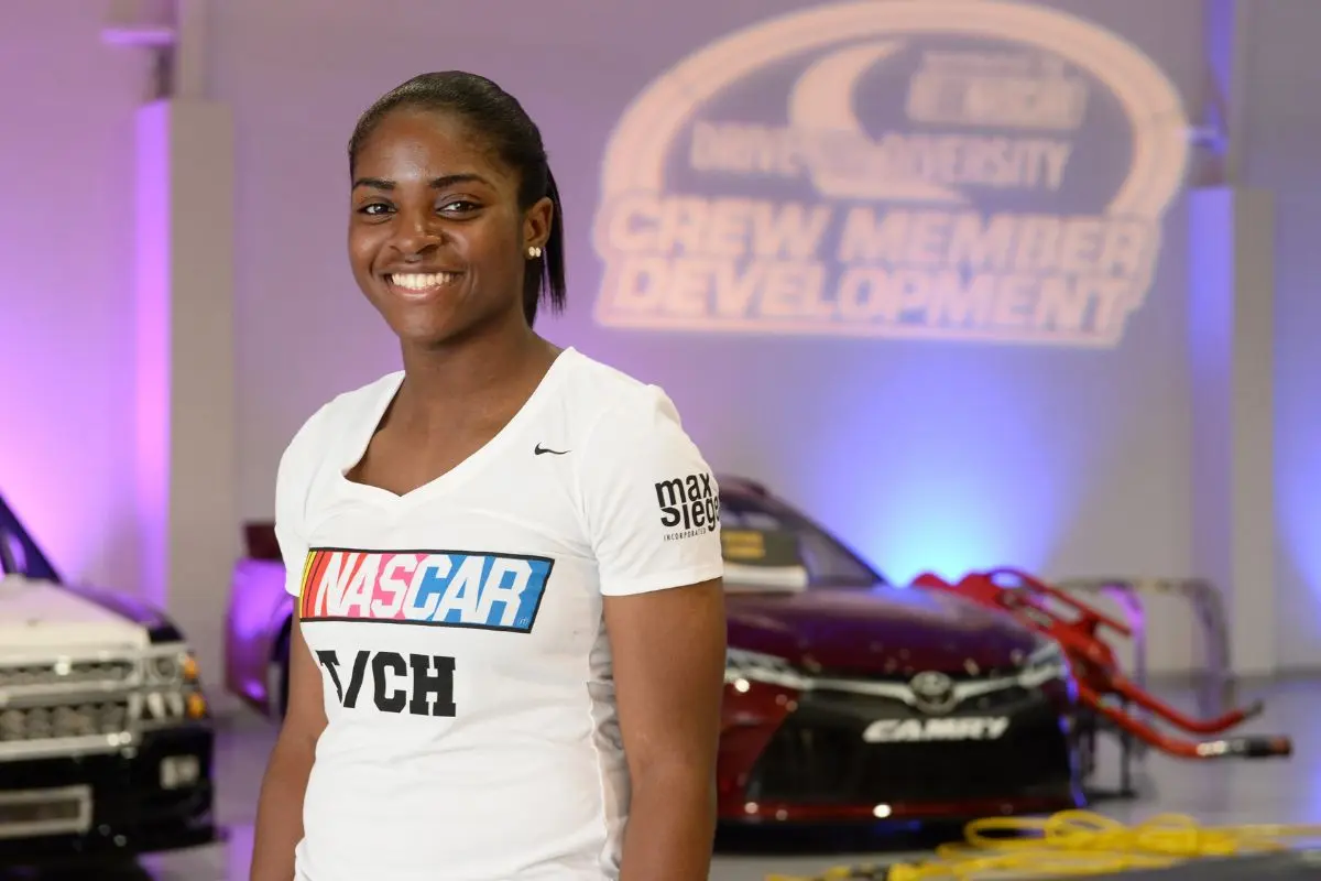 NASCAR's First Black Female Pit Crew Member