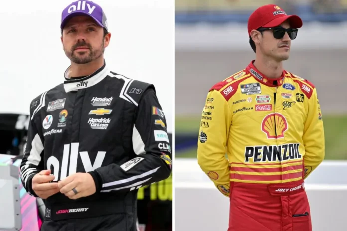 Joey Logano Wrecks Josh Berry on Pit Road