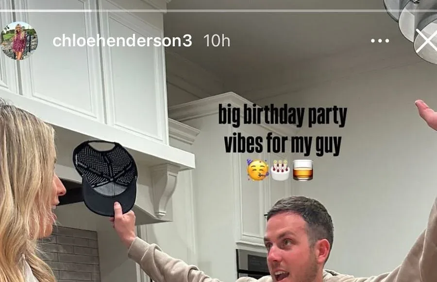 Alex Bowman birthday celebration with girlfriend Chloe Henderson