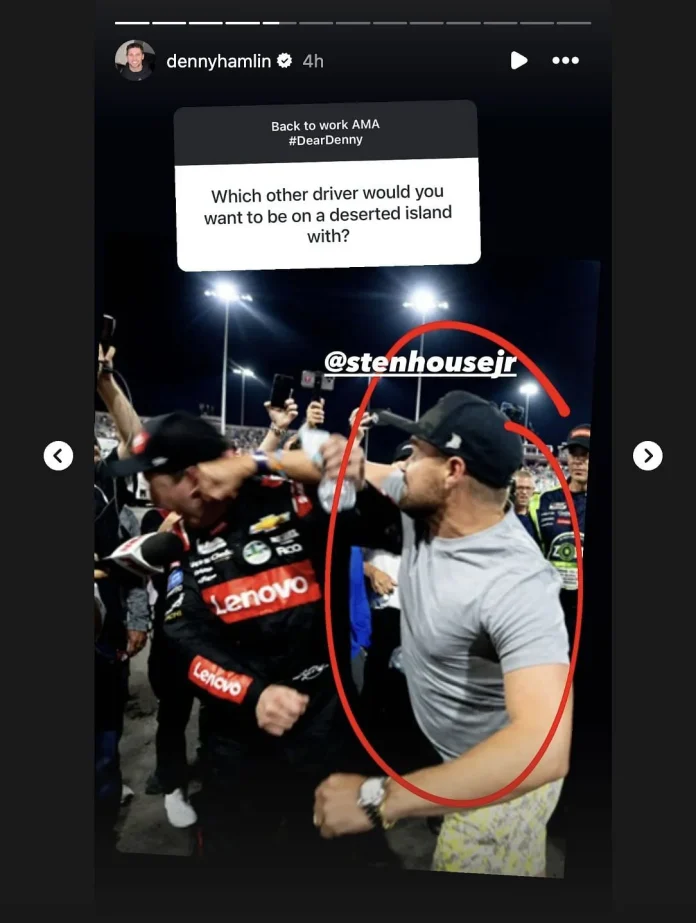 Denny Hamlin's deserted island companion choice