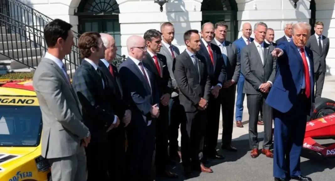 NASCAR Champions Meet President Trump