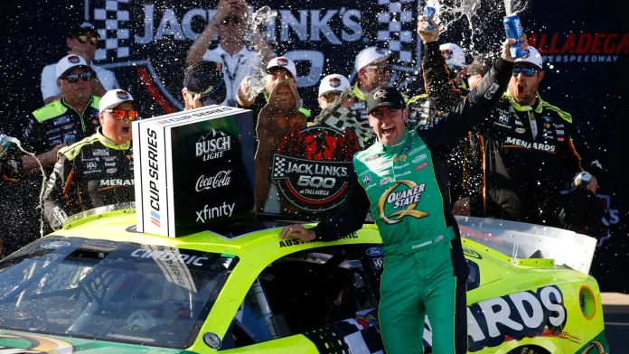 Team Penske Talladega victory celebration