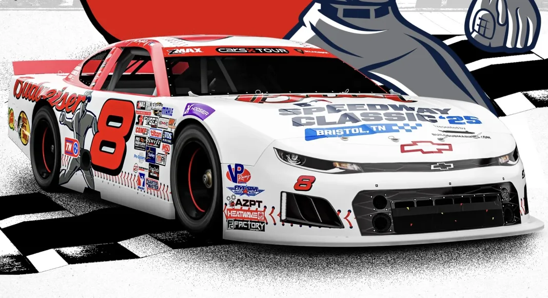Dale Earnhardt Jr Budweiser MLB special paint scheme